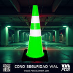 Cono de Tráfico  Vial 70 cm – PVC Flexible