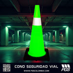 Cono de Tráfico  Vial 70 cm – PVC Flexible